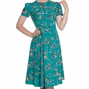 Hell Bunny Vixen birdie pinup dress